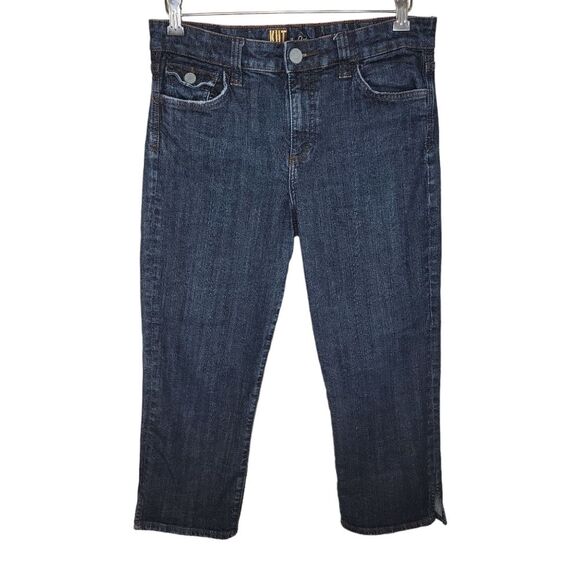 Kut from the Kloth cropped straight leg denim jeans size 10 - Picture 1 of 6